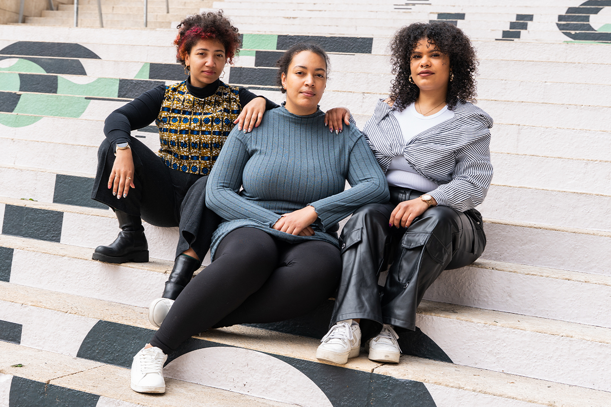 Drei der fünf Gründerinnen von Disrupt: Lisa Tackie, Melanie Kandlbauer und Camila Schmid Iglesias.