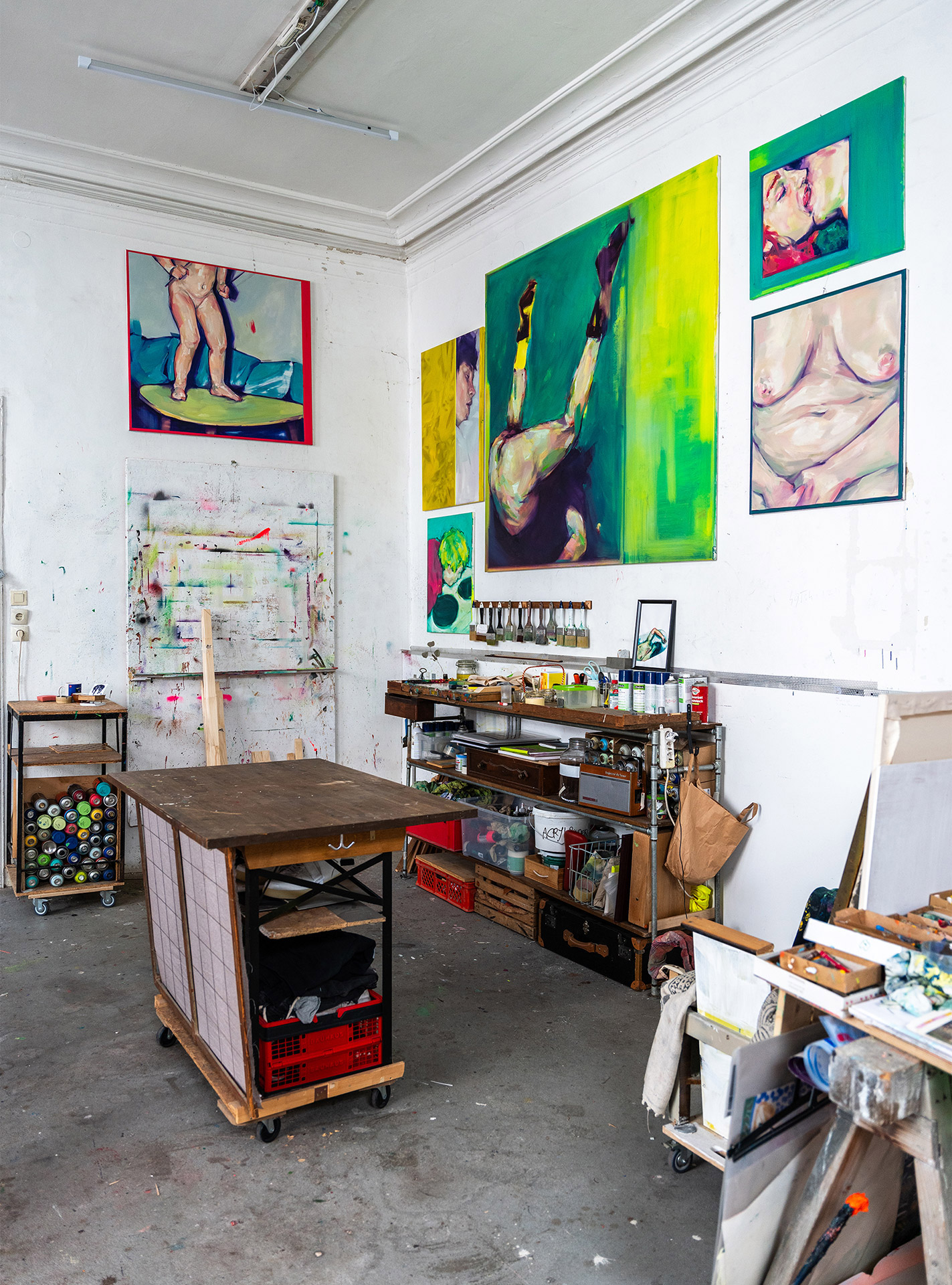 Atelierplatz im Studio Walls
