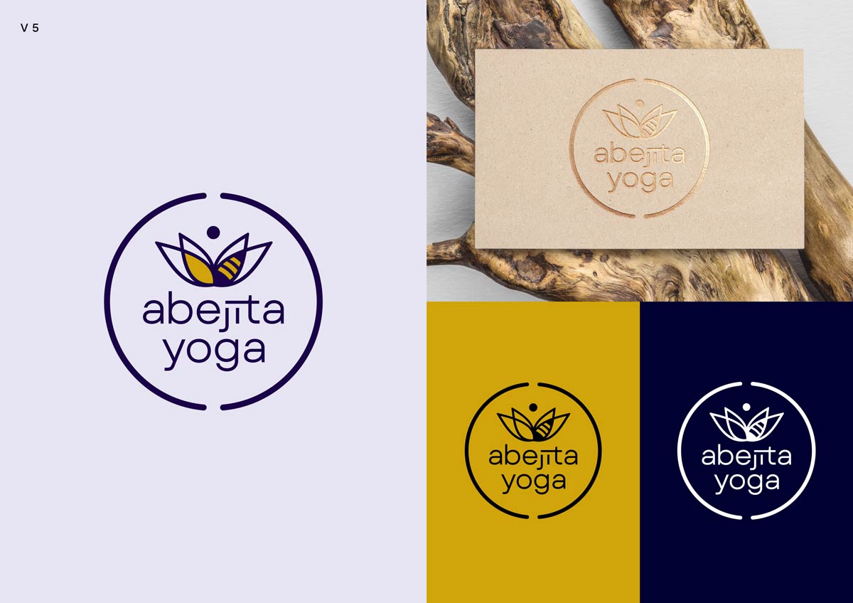 Yoga Logo Entwurfsansatz