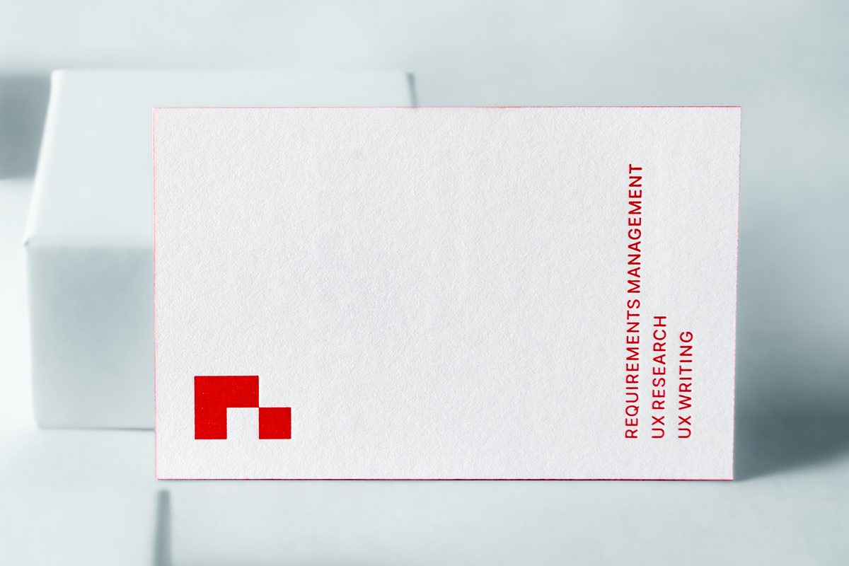 Visitenkartendetail, Letterpressdruck